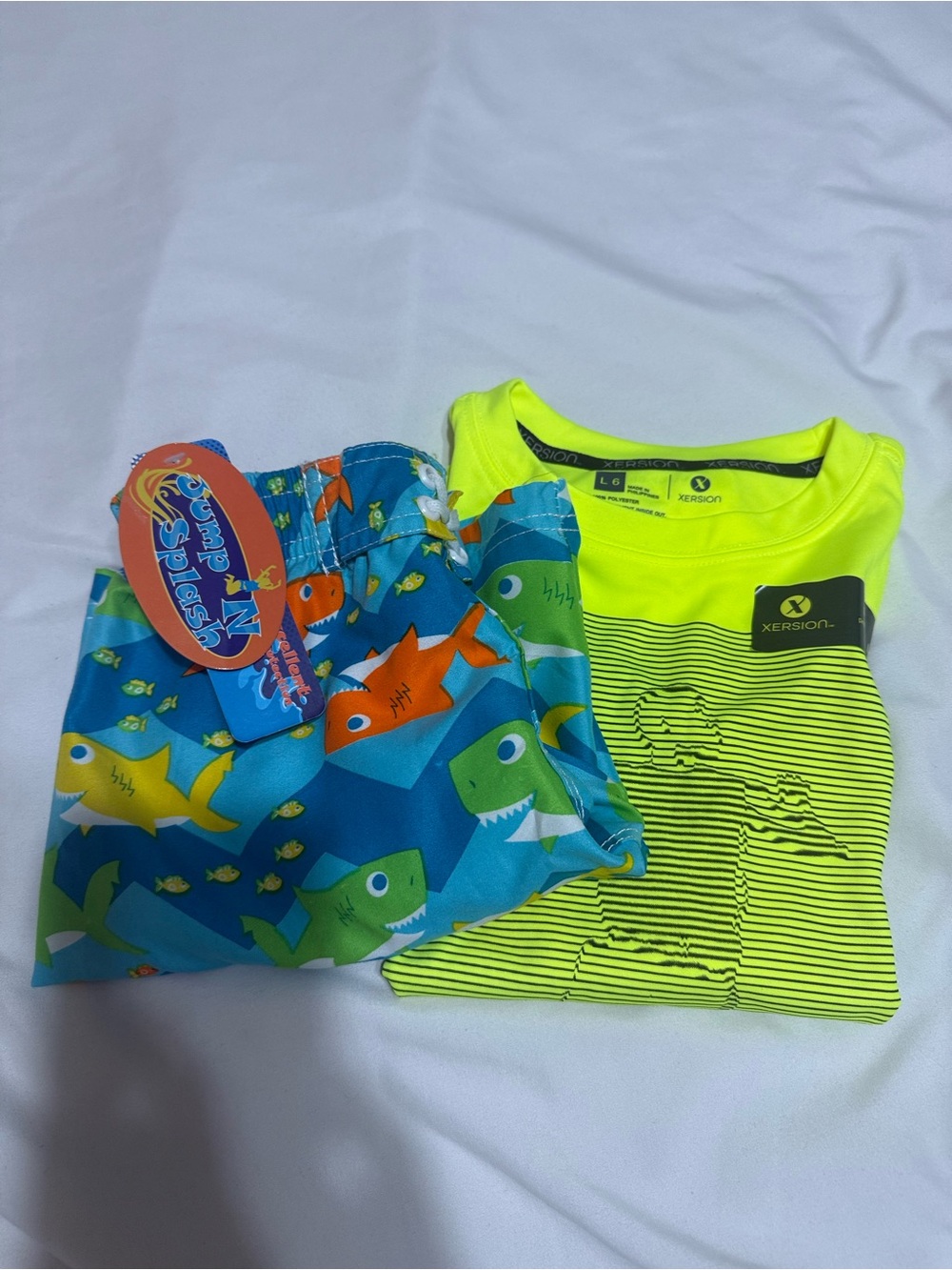 Kid boy swim set